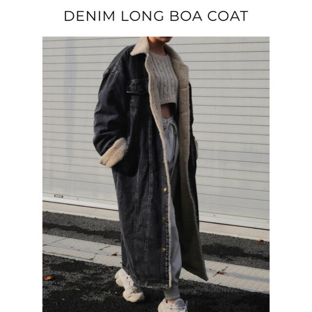 本日限定SALE FELIM DENIM LONG BOA COAT