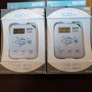 タニタ(TANITA)のTANITA デジタルタイマー 100分計 ／ キッチン 料理 マグネット付き(収納/キッチン雑貨)