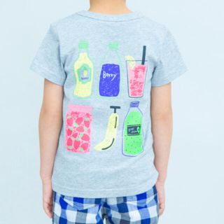 ディラッシュ(DILASH)のDILASH ジュースTシャツ グレー80cm★男の子プリント(Ｔシャツ)