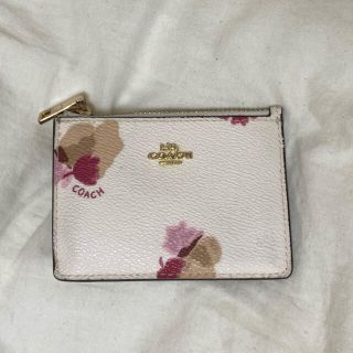 コーチ(COACH)のCOACH パスケース　コインケース　フローラルプリント(パスケース/IDカードホルダー)