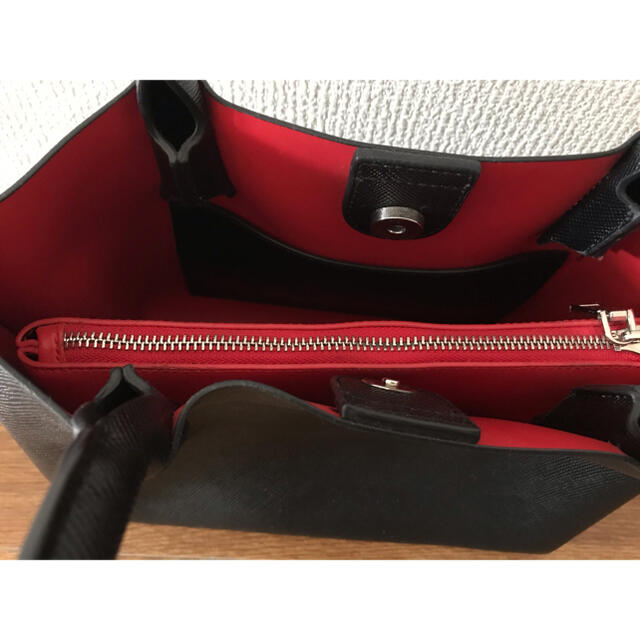 PLST(プラステ)のプラステ PLST ハンドバッグ バッグインバッグ付き ブラック レディースのバッグ(ハンドバッグ)の商品写真