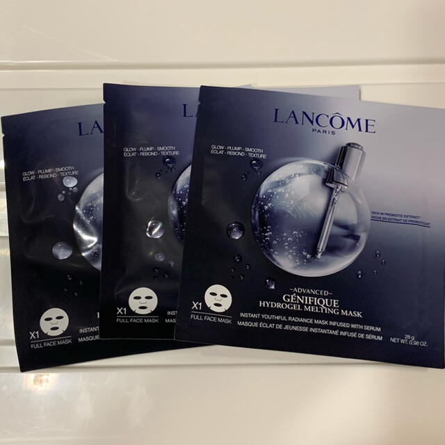 LANCOME(ランコム)のLANCOMEランコム ジェニフィック アドバンスト シートマスク（3枚セット） コスメ/美容のスキンケア/基礎化粧品(パック/フェイスマスク)の商品写真
