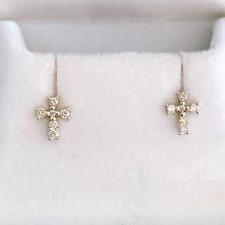 ミキモト(MIKIMOTO)のミキモト　ホワイトゴールド　ダイアモンドピアス(ピアス)