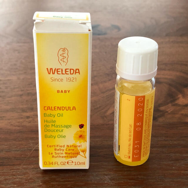 WELEDA(ヴェレダ)のヴェレダ　カレンドラ　ベビーウォッシュ&シャンプー、ベビーオイル　計2点 コスメ/美容のボディケア(ボディオイル)の商品写真