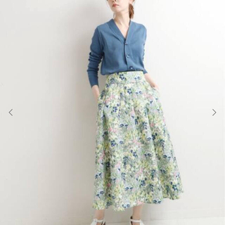 IENA - かすれフラワーギャザースカート サイズ40の通販 by さと's ...