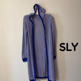 スライ(SLY)のSLY ロングカーディガン　フード付きカーディガン(カーディガン)