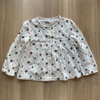 ベビーギャップ(babyGAP)のギャップベビー　トップス　ブラウス　チュニック　長袖　花柄　110(ブラウス)