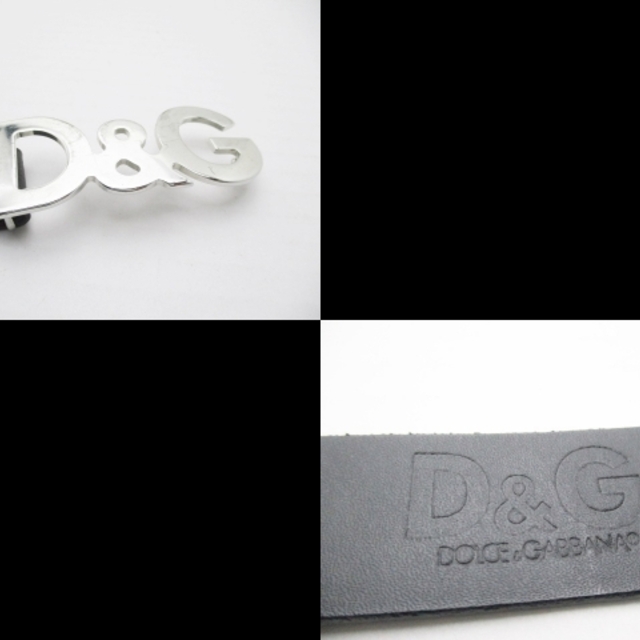 D&G(ディーアンドジー)のディーアンドジー ベルト 80 - 黒 レザー レディースのファッション小物(ベルト)の商品写真