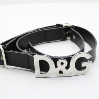 ディーアンドジー(D&G)のディーアンドジー ベルト 80 - 黒 レザー(ベルト)