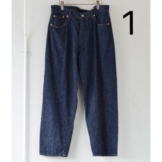 コモリ(COMOLI)のcomoli 21ss 5P デニム NAVY サイズ1 新品未使用 ネイビー(デニム/ジーンズ)