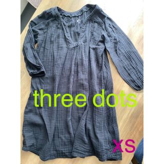 スリードッツ(three dots)のThree Dots チュニック ワンピース XS(ひざ丈ワンピース)