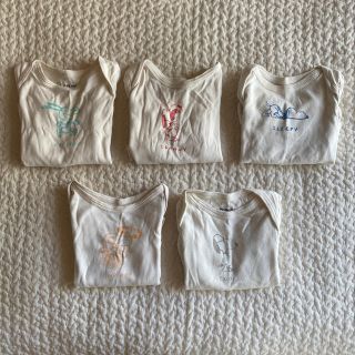 ベビーギャップ(babyGAP)のbabygap×PEANUTS ロンパース5枚セット　3-6m(ロンパース)