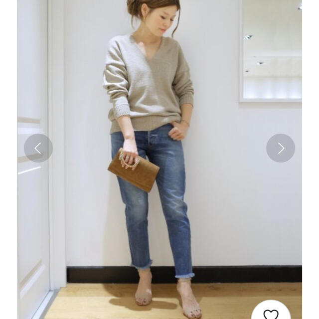 ドゥーズィエムクラス Liry Linen V プルオーバー シルクニット