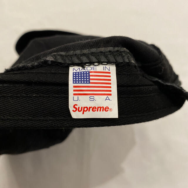 Supreme(シュプリーム)の交渉可 黒 supreme box logo 6 panel cap ブラック メンズの帽子(キャップ)の商品写真