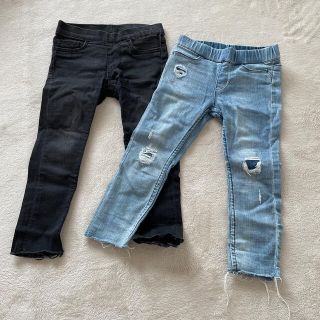 エイチアンドエム(H&M)のH&M キッズデニム　2本セット(パンツ/スパッツ)