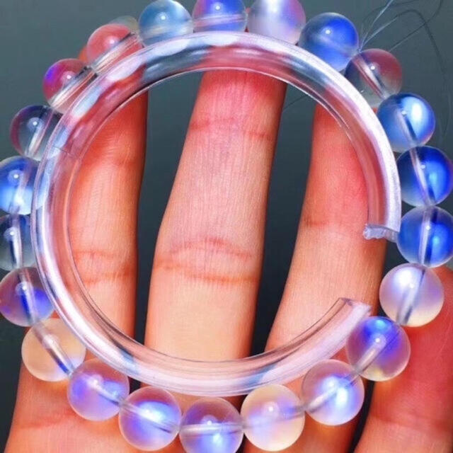 天然】ムーンストーン ペリステライト ブレスレット 8.5mm