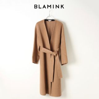 ドゥロワー(Drawer)のBLAMINK Vネックダブルフェイスラップコート 36 BEIGE (ロングコート)