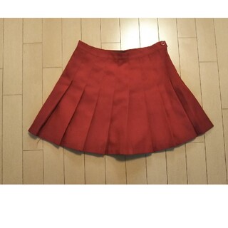 赤のミニスカート プリーツスカート(ミニスカート)
