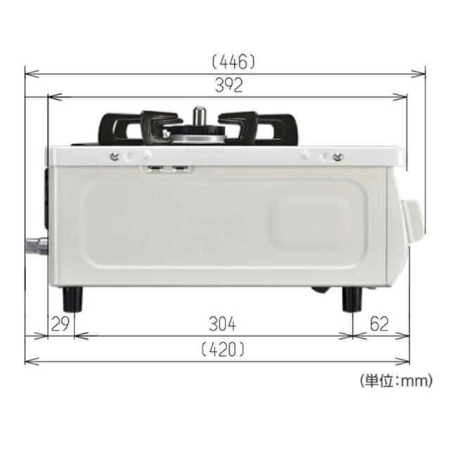 Rinnai(リンナイ)のRinnai ガスコンロ　HOWARO　新品未使用　※都市ガス用 スマホ/家電/カメラの調理家電(ガスレンジ)の商品写真