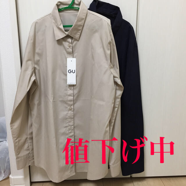 GU(ジーユー)のGU 長袖シャツ レディースのトップス(シャツ/ブラウス(長袖/七分))の商品写真