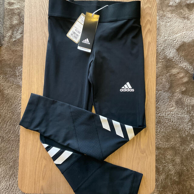 adidas(アディダス)のアディダスadidas ロングタイツ／スパッツ   140cm キッズ/ベビー/マタニティのキッズ服女の子用(90cm~)(パンツ/スパッツ)の商品写真