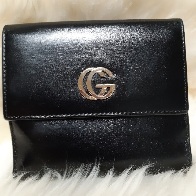 Gucci(グッチ)のチー様専用✨GUCCI　グッチ GG　マーモント 　ボックスカーフ 　折り　財布 レディースのファッション小物(財布)の商品写真