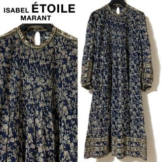 イザベルマラン(Isabel Marant)の専用★イザベルマランエトワール プリーツ 花柄 ドレス ワンピース 38(ひざ丈ワンピース)