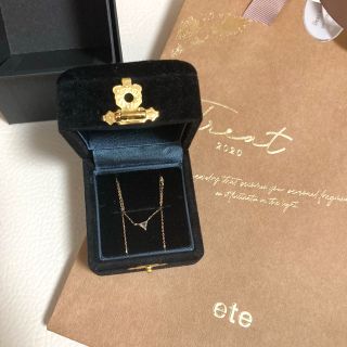 ete 冬限定 K10YG トリート ホワイトトパーズ ネックレス