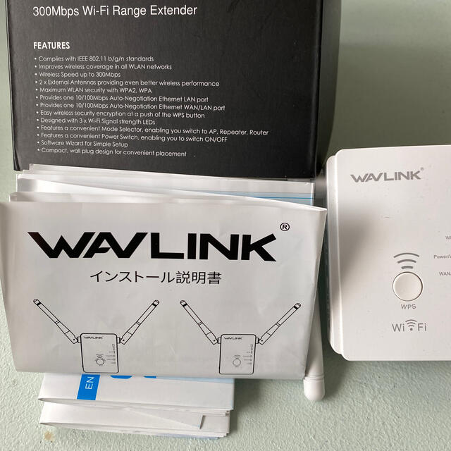 WAVLINK 中継機 300Mbps WIFI 無線LAN中継器 スマホ/家電/カメラのPC/タブレット(PC周辺機器)の商品写真