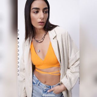 ザラ(ZARA)のZARA レディース リネン ラスティックコート(トレンチコート)