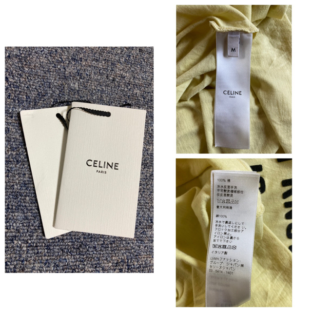 魅力的な 20SS Celine by Hedi Slimane typography T