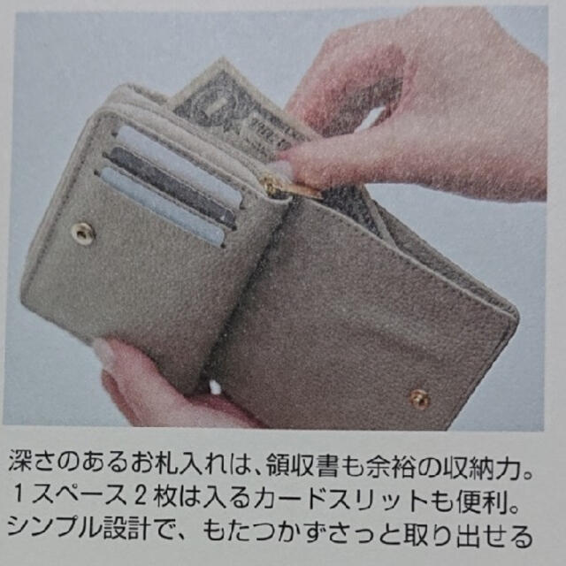 DEUXIEME CLASSE(ドゥーズィエムクラス)の 「BAILA (バイラ) 2021年 04月号」の付録の２つ折ミニ財布 レディースのファッション小物(財布)の商品写真