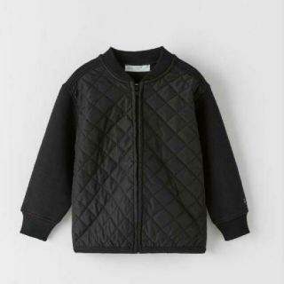 ザラキッズ(ZARA KIDS)のZARA キッズ コントラストパフジャケット キルティング スウェット 160(ジャケット/上着)