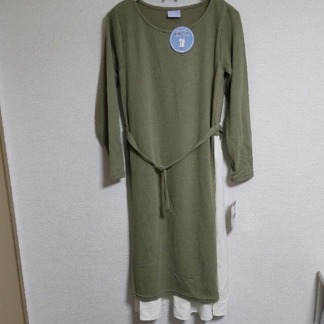 新品　タグ付き　授乳服　マタニティ　ワンピース キッズ/ベビー/マタニティのマタニティ(マタニティワンピース)の商品写真