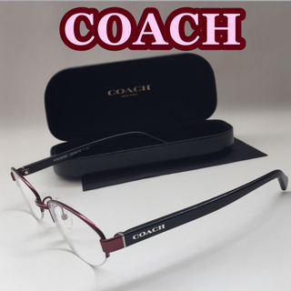 コーチ(COACH)の【美品】COACH コーチ ハーフリム メガネフレーム HC5081TD(サングラス/メガネ)