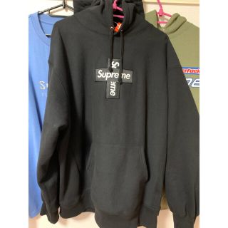 シュプリーム(Supreme)のsupreme Cross Box Logo Hooded Sweatshirt(パーカー)