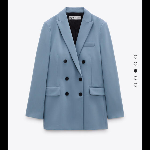 ZARA(ザラ)のZARA ダブルブレストブレザー レディースのジャケット/アウター(テーラードジャケット)の商品写真