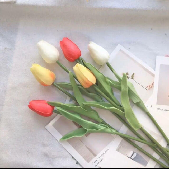 綺麗な花 枯れない花 チューリップ 造花 インテリア 単本5本売りの通販 By ふみきの良い屋 S Shop ラクマ