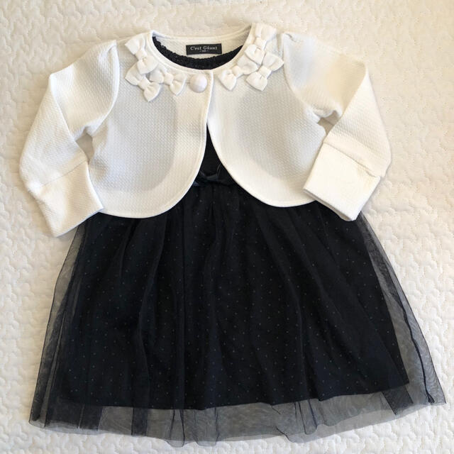 ワンピース ボレロ セット キッズ/ベビー/マタニティのキッズ服女の子用(90cm~)(ドレス/フォーマル)の商品写真