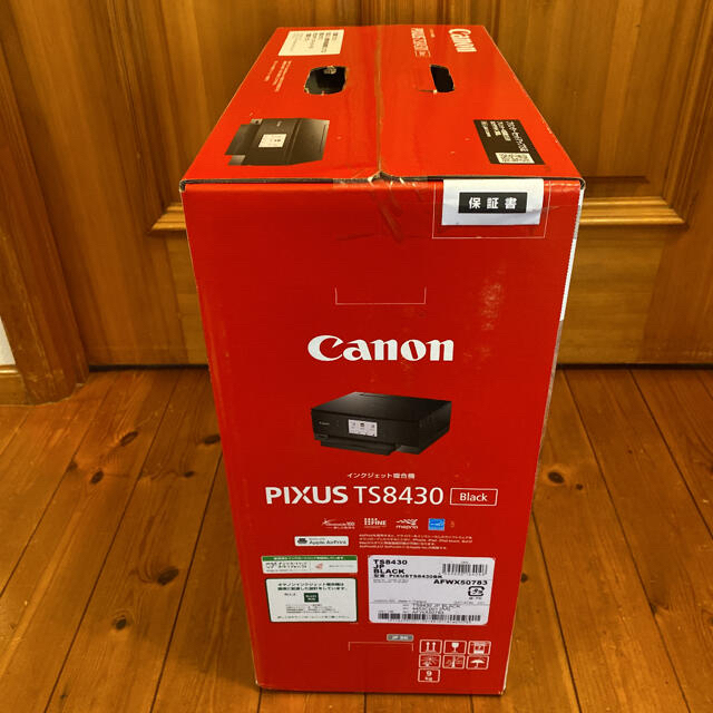 Canon(キヤノン)の新品補償付　Canon キヤノン　プリンター PIXUS TS8430 ブラック スマホ/家電/カメラのPC/タブレット(PC周辺機器)の商品写真