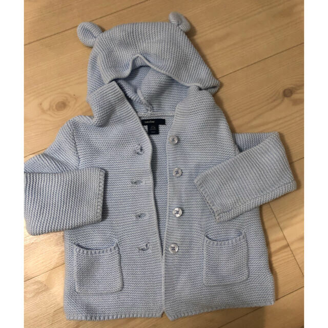 GAP(ギャップ)のGAP くま耳 カーディガン キッズ/ベビー/マタニティのベビー服(~85cm)(カーディガン/ボレロ)の商品写真