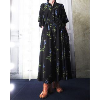 ドリスヴァンノッテン(DRIES VAN NOTEN)の【専用】19AW Dries van noten フラワープリント ワンピース(ロングワンピース/マキシワンピース)