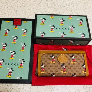 グッチ(Gucci)のGUCCI ディズニー ミッキー  長財布　グッチ　【新品未使用】 付属品付き(財布)