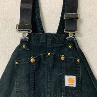 カーハート(carhartt)のあんみつ様専用　Carhartt オーバーオール 黒(サロペット/オーバーオール)