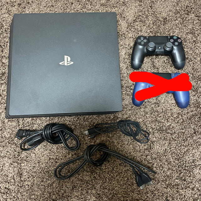PS4 PRO CUH-7100B 本体&各種コード&コントローラー1個