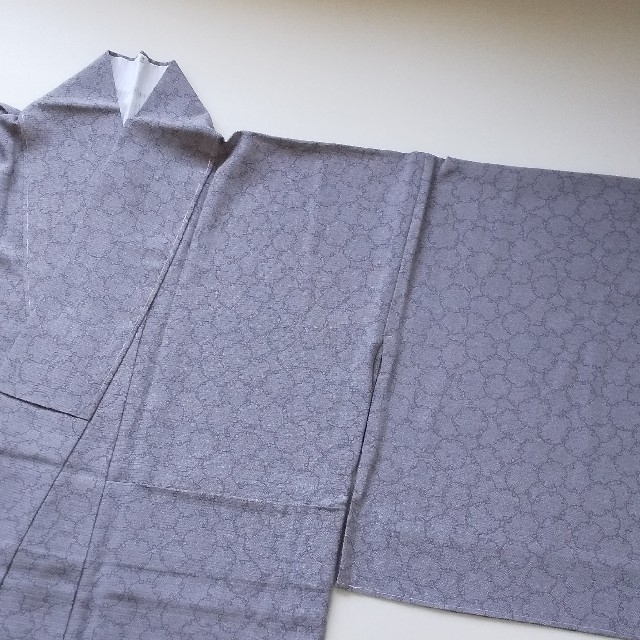 新品 トールサイズ 着物 絽 江戸小紋 雪輪 正絹 ハジックガード   着物