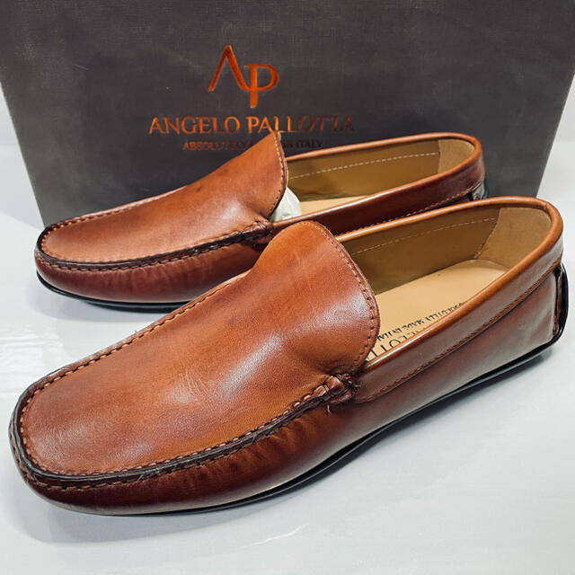 ANGELO PALLOTTA  men's  レザーモカシン　26