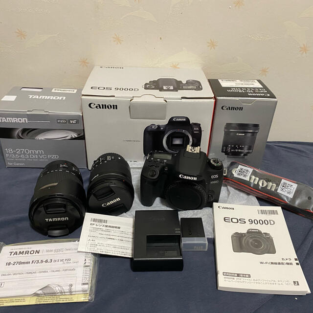 Canon 9000D ボディのみ、TAMRON.Canonレンズ2本のサムネイル