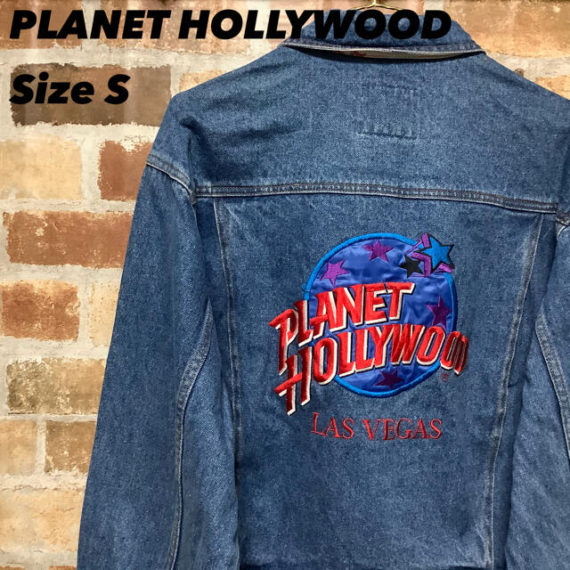 USA製 PLANET HOLLYWOOD/プラネットハリウッド 銀刺繍ロゴ - www