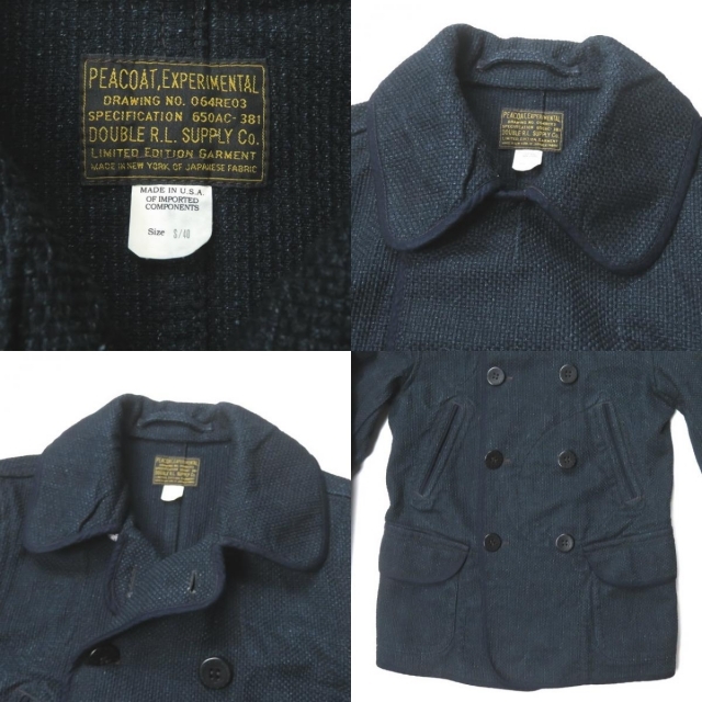 RRL(ダブルアールエル)のRRL LIMITED EDITION Indigo Peacoat ピーコート メンズのジャケット/アウター(ピーコート)の商品写真